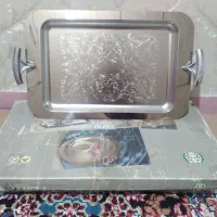 بشقاب میوه خوری یه بزرگ با ۶ تا کوچیک  با سینی