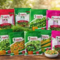 سبزی سبزیجات آماده مصرف باقالی ذرت لوبیا