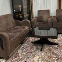 مبل هفت نفره و جلومبلی سالم