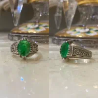 انگشتر زمرد بسیار زیبا و جذاب