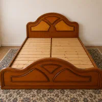 فروش فوری تخت  خواب دونفره چوبی