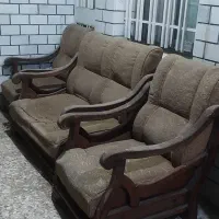 مبل نیم ست چوبی ۴ نفره
