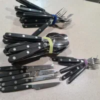 ست سرویس قاشق چنگال استیل ژاپنی