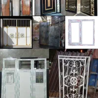درب پذیرایی گراژ مغازه پنجره آهنی پی وی سی کد1392