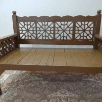 مبل سنتی چوبی دو نفره