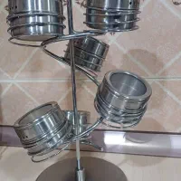 استند جا ادویه ۶ تایی استیل
