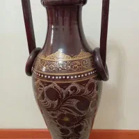 گلدان سفالی بامبو و گلدان تزیینی
