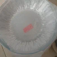 بشقاب برنج وخورشت خوری  و کاسه بلور