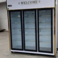 یخچال فریزر ایستاده ویترینی مغازه صنعتی