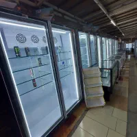 یخچال ۱.۵ و فریزر ۲در ایستاده ویترینی