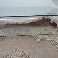 میز جلو مبلی شیشه ای
