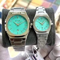 ساعت موتور ژاپن ست فلزی مربع با گارانتی