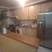 کابینت فلزی کارکرده،درب ام دی اف ،کانتر.