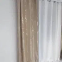 پرده ‌‌پنلی مخملی طلایی