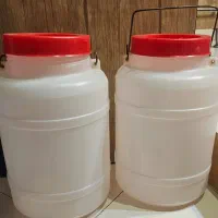 دبه پلاستیکی و جا نونی بزرگ در حد نو