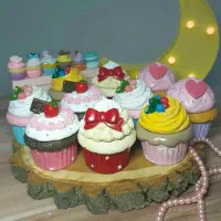 قندان کاپ کیک جنس پودر سنگ دونه ای ۱۰۰