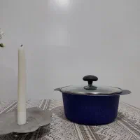 قابلمه و ماهیتابه سورمه ای پوشش گرانیت