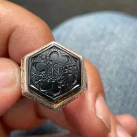 انگشتر نقره خطی