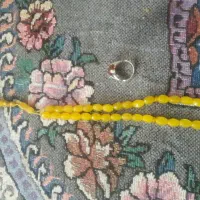 انگشتر تقره و تسبیح عقیق