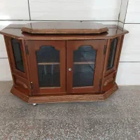 میز تلوزیون  تمام چوب  کارکرده