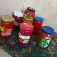 ترشی لیته کلم قرمز بادمجون و گوجه گیلاسی و فلفل
