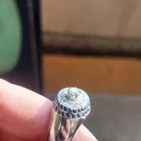 انگشتر الماس نقره