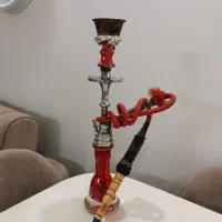 قلیان تنه استیل طعم خورده دوسیب