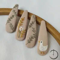 گیره مو و کش موهای گلدوزی دست‌دوز