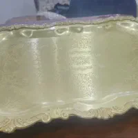 سینی پایه دار برنجی مارک ایران کادو