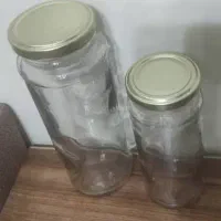 شیشه، جار در دو سایز