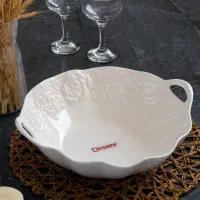 میوه و شیرینی خوری چینی گل برجسته