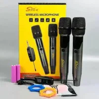 جدیدترین میکروفن بیسیم شارژی حرفه ای دوبل آکبند