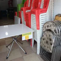 صندلی پلاستیکی و فلزی تاشو. کد ۱۵۸     لرستان زارع