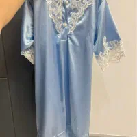پیراهن ساتن و گیپور دخترانه