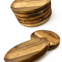 وسایل اشپزخانه بشقاب گردو
