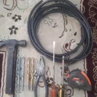 ابزار انبردست پیچ گوشتی چکش مته ۵ متر کابل همش ۸۰۰