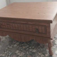 میز جلو مبلی چوب گردو کشو دار فروش فوری زیر قیمت