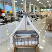 گهواره سنتی سیسمونی نوزاد تخت کنار مادر ننو مدلr