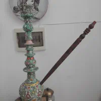 قلیان گلی مینا کاری کار دست دکوری
