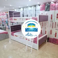 تخت خواب دو طبقه حاجی پور(تختخواب۲دوطبقه)تشک ماریا