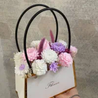 باکس گل از جنس شمع