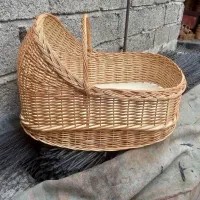 فروش سبد حصیری مخصوص نوزاد و استوانه‌های حصیری