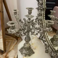 آینه کنسول و شمعدان آنتیک