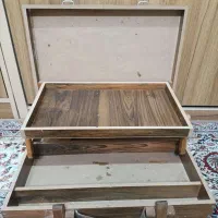 کیف چوبی رنگ روغن و ملزومات همراه