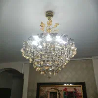 یکجفت لوستر سقفی8شاخه + 1جفت شمعدان دیواری