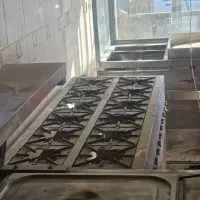 فروش کته پز ۱۲ شعله و کانتر ۵لگنه گرم گازی برقی