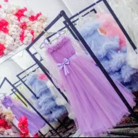 لباس عروس دخترانه بچگانه به قیمت پارچه