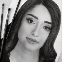 کادوی تولد سالگرد تابلو چهره سیاه قلم