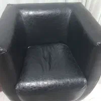 دوعددمبل چرم مشکی فروش فوری