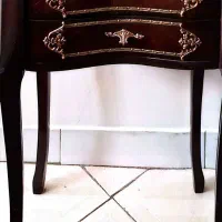 میز تلفن چوبی